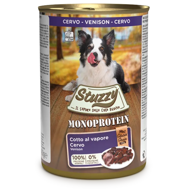 Stuzzy Monoprotein Cervo 400g – Cane Adulto Stuzzy Monoprotein Cervo 400g – Cane Adulto